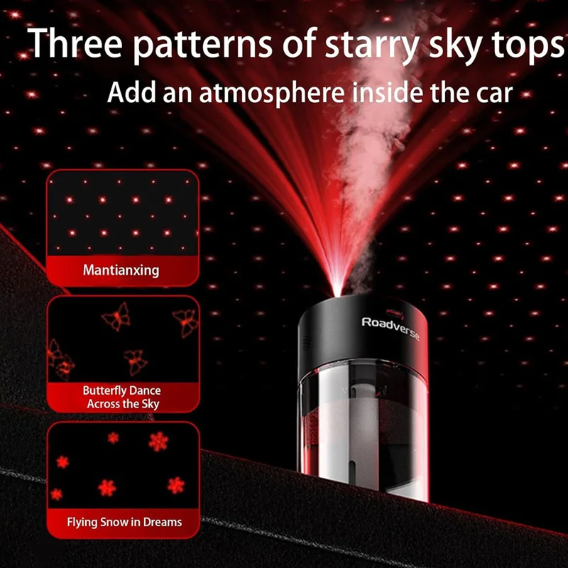خوشبو کننده خودرو هوشمند رودورس Roadverse Starry Sky Projection Smart Car Diffuser